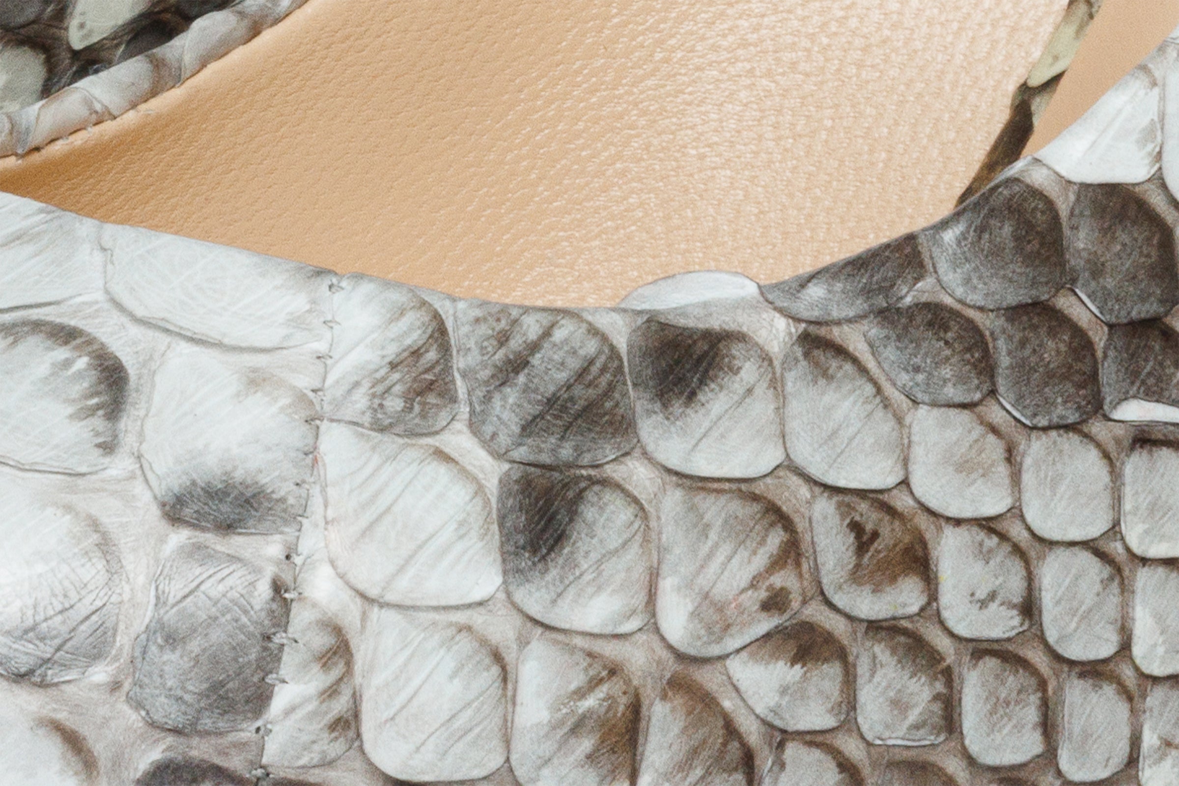 The Queen Natural Pythn Leather Pump Women Shoe - Glamourous Grace