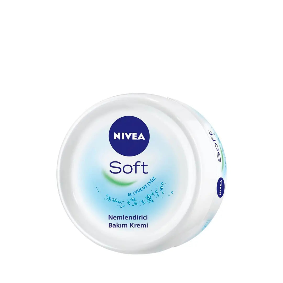 Nivea Soft Moisturizing Cream: Hydrate & Refresh Skin with Vitamin E & Jojoba Oil - Lightweight Daily Face and Body Moisturizer (3.38 fl oz) - Glamourous Grace