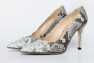 The Queen Natural Pythn Leather Pump Women Shoe - Glamourous Grace