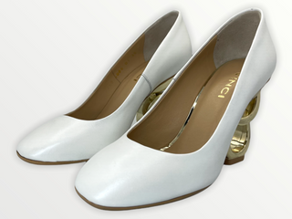 The Belem White Leather Pump Final Sale! - Glamourous Grace