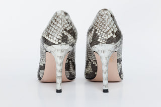 The Queen Natural Pythn Leather Pump Women Shoe - Glamourous Grace