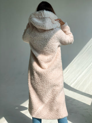 Eliza Alpaca Hooded Fur Coat