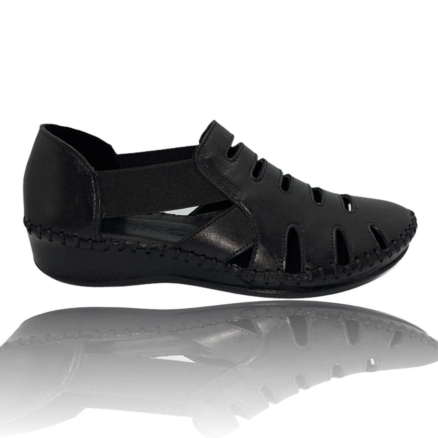The Maerdy Black Leather Sandal Final Sale! - Glamourous Grace