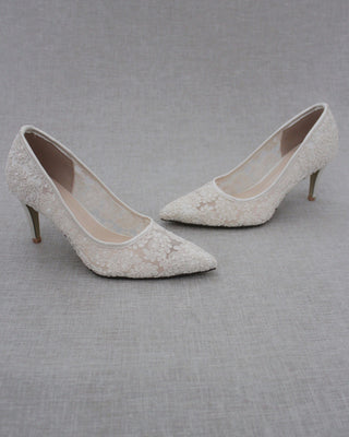 Lace Bridal Pump