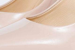 The Ege Cream Leather Pump Fuchsia Sole Women Shoe - Glamourous Grace