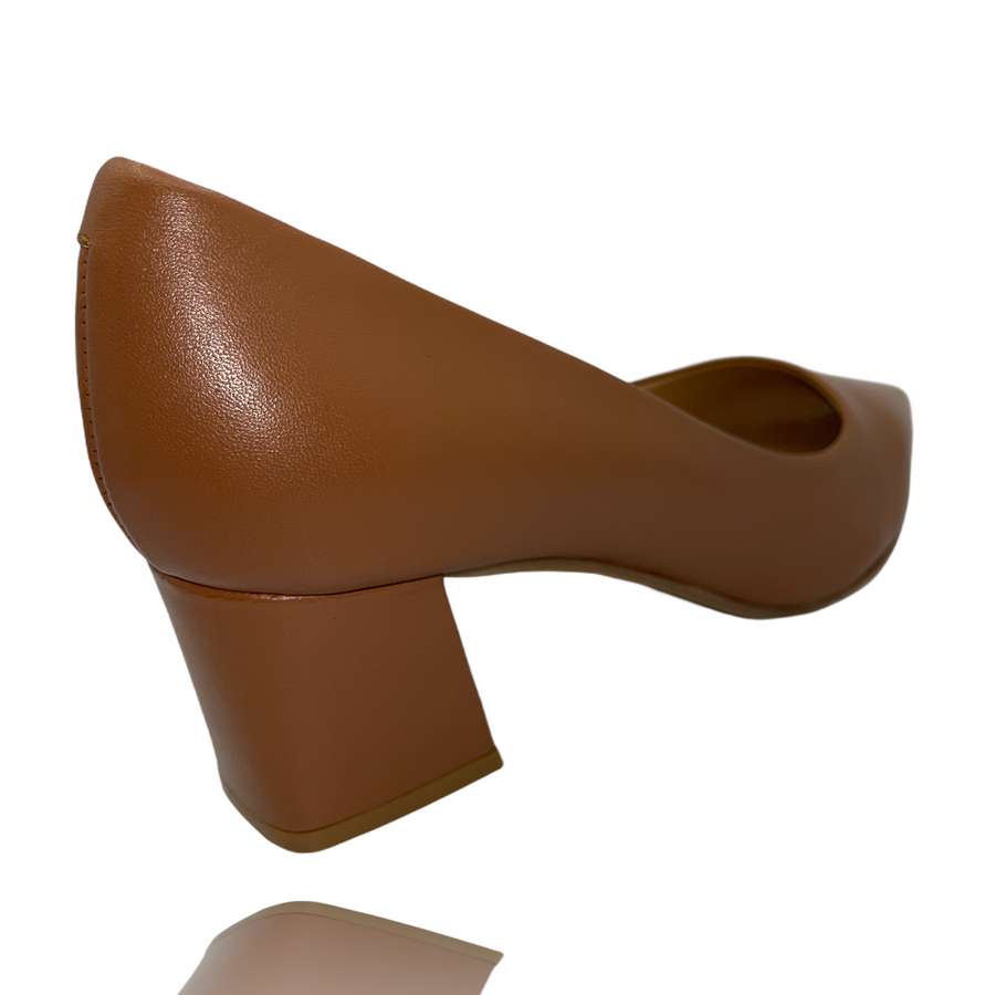 The Lexie Tan Leather Pump Shoe Final Sale! - Glamourous Grace