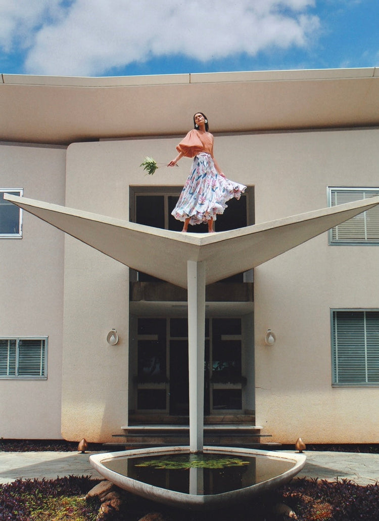 LA ENAMORADA TOP IN ROSE KHAKI - Glamourous Grace