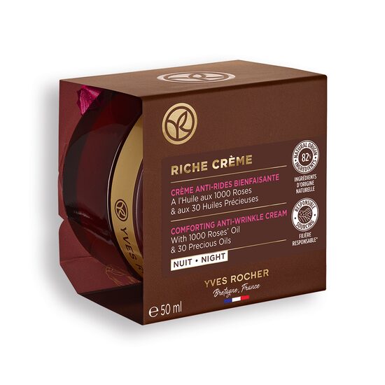 Yves Rocher Riche Creme Comforting Anti-Wrinkle Cream Night 50ml - Glamourous Grace