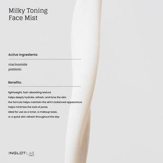 INGLOT LAB Milky Toning Face Mist 3.38 FL OZ