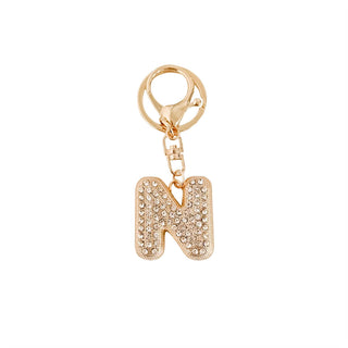 Diamond Initial Bag Charm