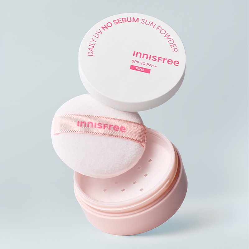 innisfree Daily UV No Sebum Sun Powder SPF30 PA++ 4g #Pink - Glamourous Grace