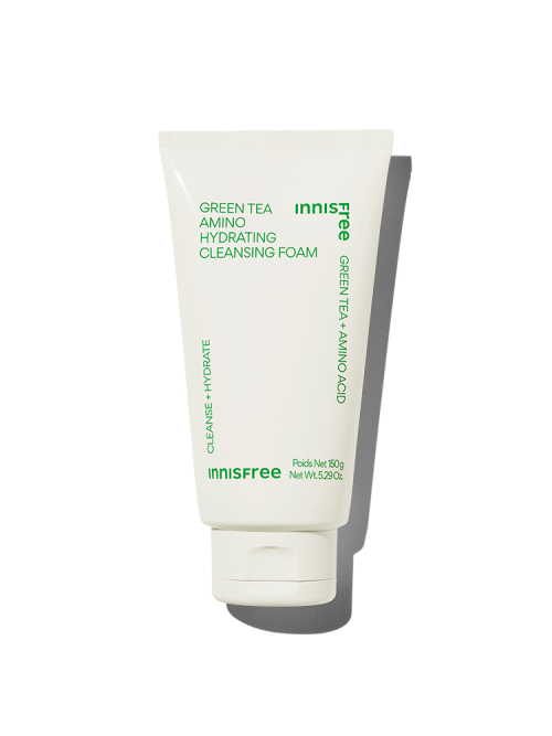 innisfree Green Tea Amino Hydrating Cleansing Foam 150g - Glamourous Grace