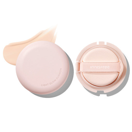 innisfree Light Glow Cushion SPF26 PA++ 14g+14g(Refill) - Glamourous Grace