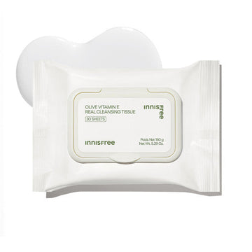 innisfree Olive Vitamin E Real Cleansing Tissue 150g (30ea) - Glamourous Grace