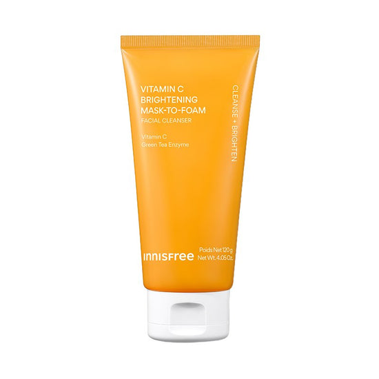 innisfree Vitamin C Brightening Mask-To-Foam Facial Cleanser 120g - Glamourous Grace