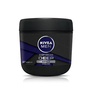 Nivea Men Deep: 400ml Hand & Body Lotion - Moisturizing Cream with Woody Spicy Scent for Normal Skin - Long Lasting Hydration - Glamourous Grace