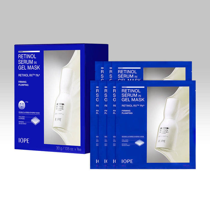 IOPE Retinol Serum In Gel Mask 30g*7ea - Glamourous Grace