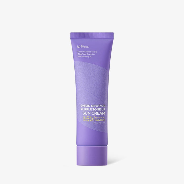 Isntree Onion Newpair Purple Tone Up Sun Cream SPF50+ PA++++ 50ml - Glamourous Grace