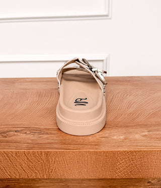 Isol Sandal in Cream - Glamourous Grace