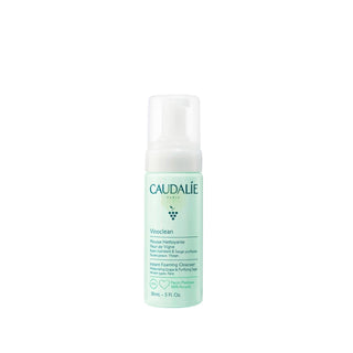 Caudalie Vinoclean Face Cleansing Foam - Gentle Skincare for Travel, 1.69 fl oz
