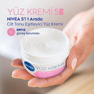 Nivea Facial Moisturizer: Skin Tone Evening Cream with Pearl Extract & SPF 15 - 24 Hour Hydration, Dark Spot Prevention - Glamourous Grace