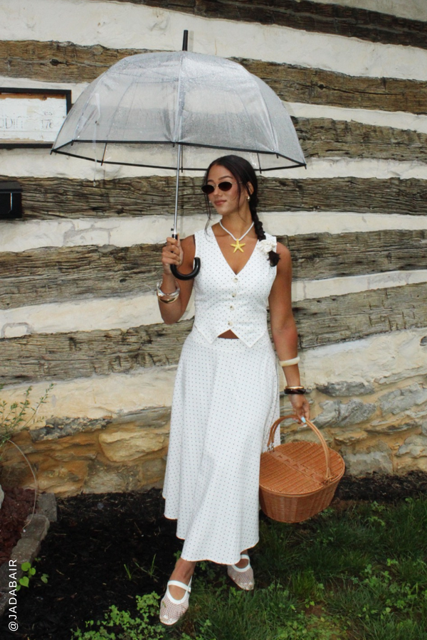 WALK WITH ME WOVEN MIDI SKIRT - Glamourous Grace