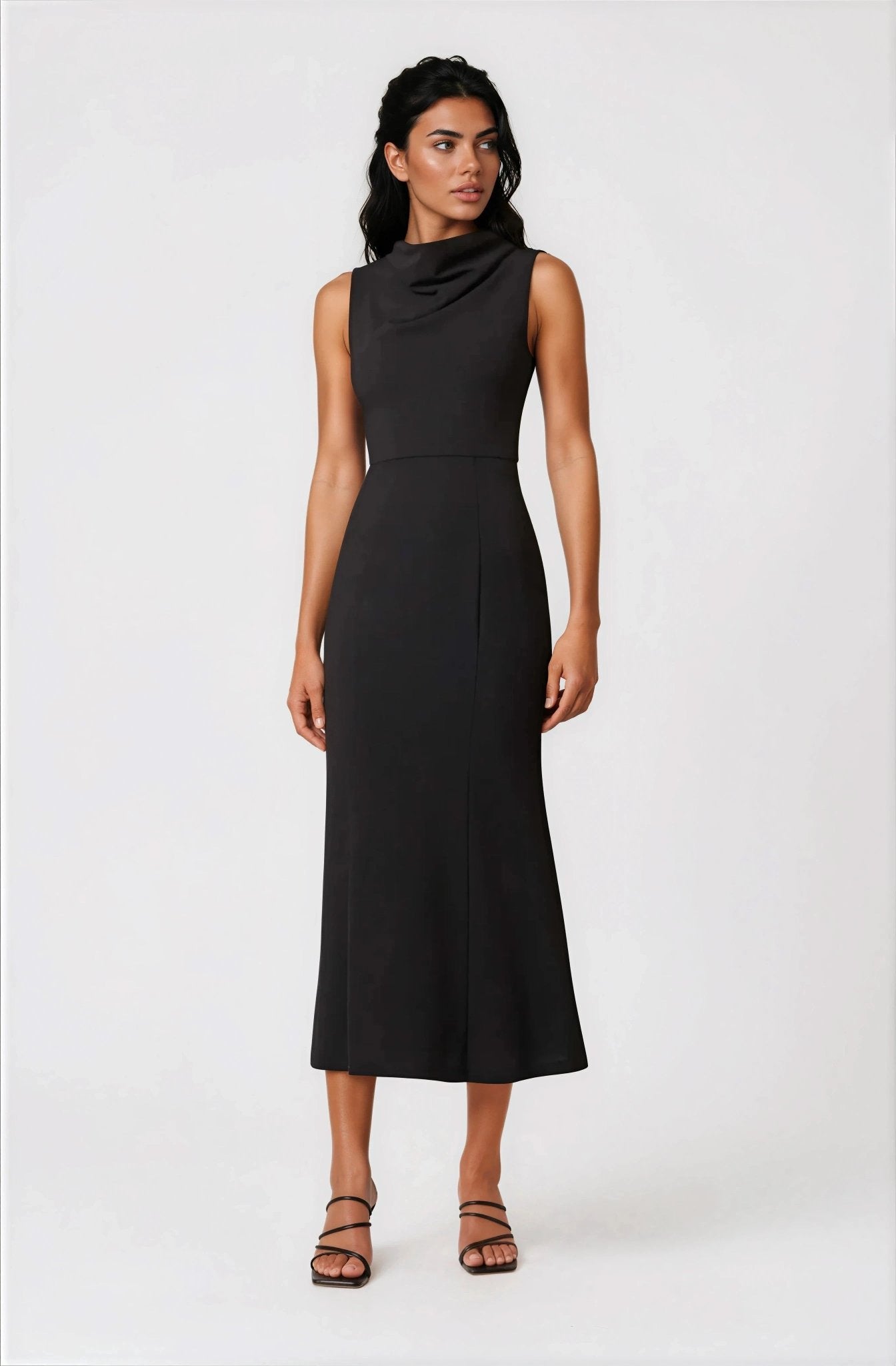 Jamie Midi Dress – Black - Glamourous Grace