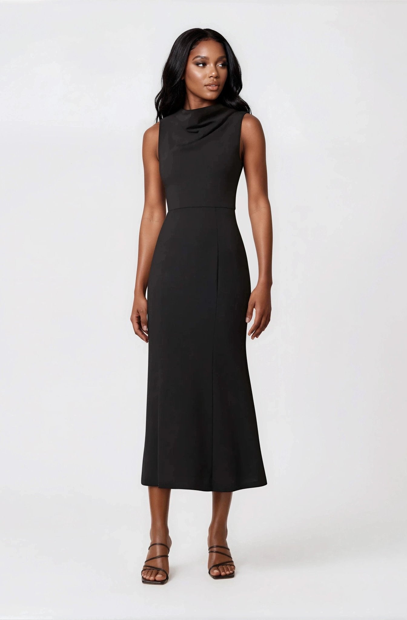 Jamie Midi Dress – Black - Glamourous Grace