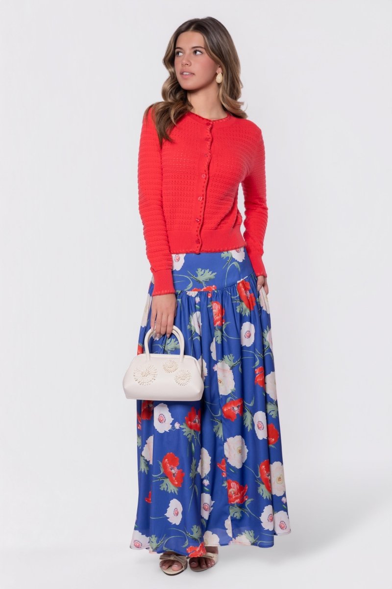 Jane Cardigan (Coral Pink)