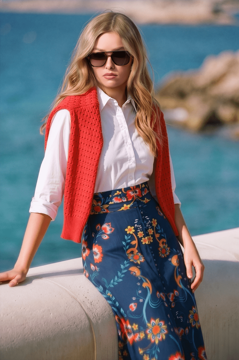 Jane Cardigan (Coral Pink)