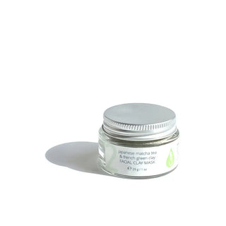 Japanese Matcha Tea & French Green Clay Facial Mask with French green clay + Vitamin C + Spirulina extract
