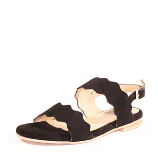 Jarden Suede Scallop Sandals - Glamourous Grace
