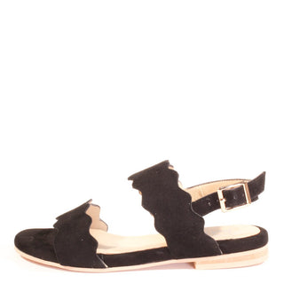 Jarden Suede Scallop Sandals - Glamourous Grace