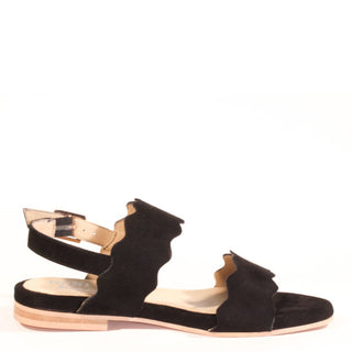 Jarden Suede Scallop Sandals - Glamourous Grace