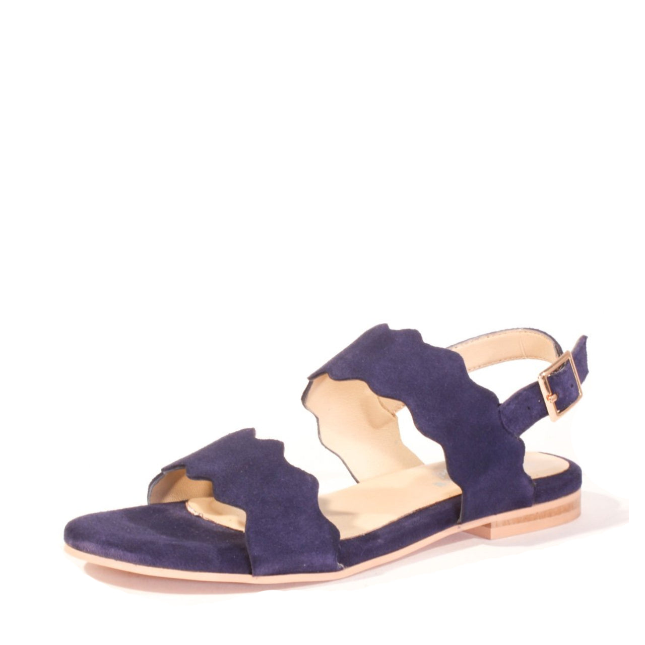 Jarden Suede Scallop Sandals - Glamourous Grace