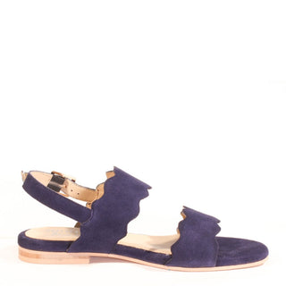 Jarden Suede Scallop Sandals - Glamourous Grace