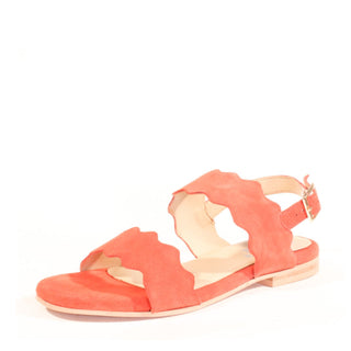 Jarden Suede Scallop Sandals - Glamourous Grace