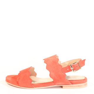 Jarden Suede Scallop Sandals - Glamourous Grace
