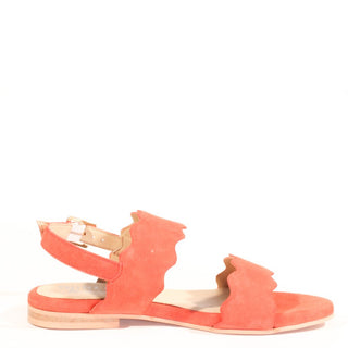 Jarden Suede Scallop Sandals - Glamourous Grace
