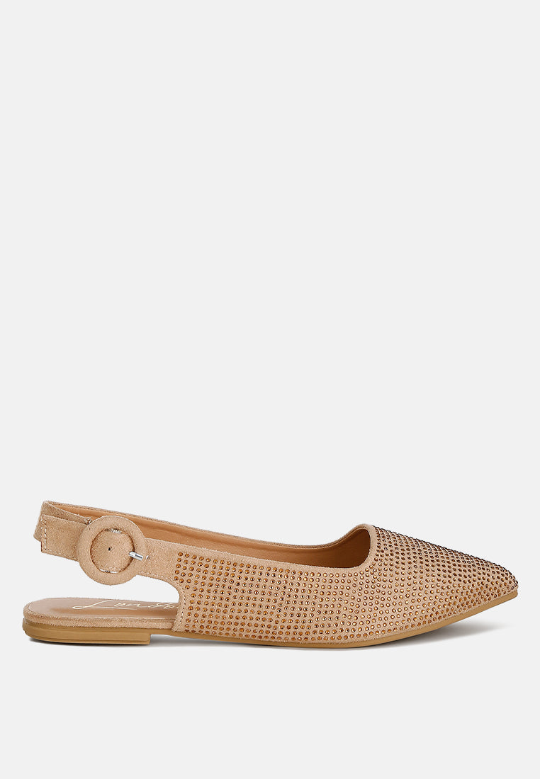 Jarisa Rhinestones Embellished Slingback Mules - Glamourous Grace