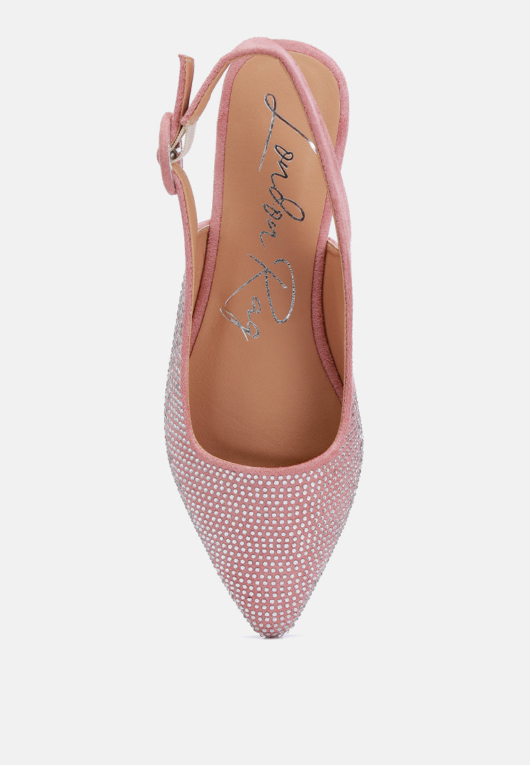 Jarisa Rhinestones Embellished Slingback Mules - Glamourous Grace