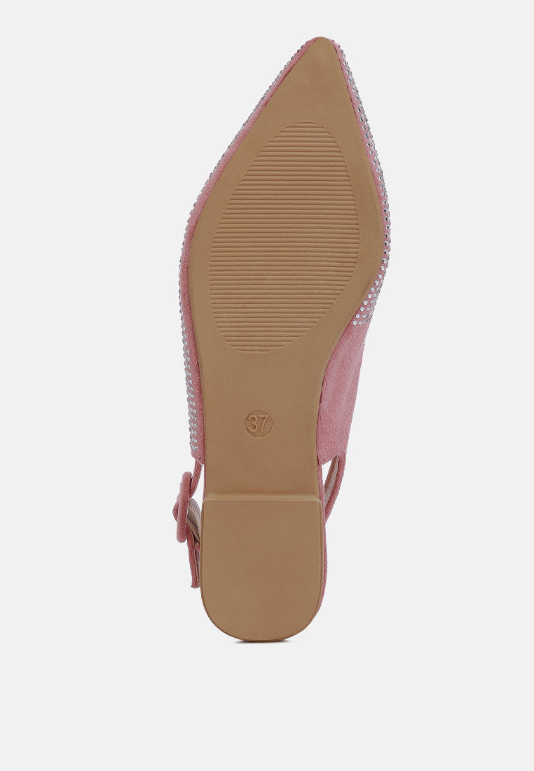 Jarisa Rhinestones Embellished Slingback Mules - Glamourous Grace