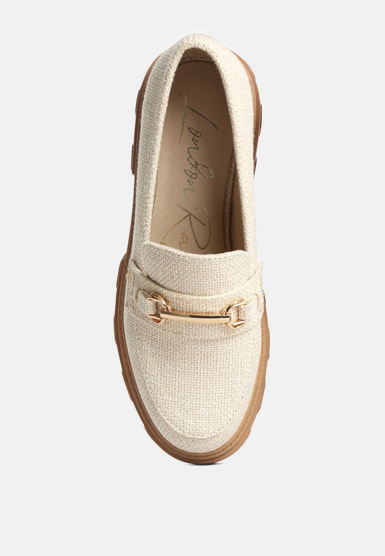 Jaxtyn Chunky Platform Heel Loafers - Glamourous Grace