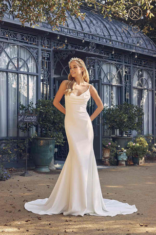 Nox Anabel JE954 Long Mermaid Gown Cowl Neckline and Back Sleeveless