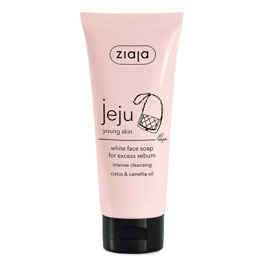 Jeju White Face Soap for Excess Sebum - Glamourous Grace