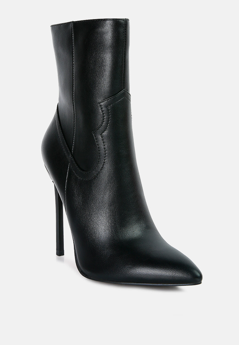 Jenner High Heel Cowboy Ankle Boots - Glamourous Grace