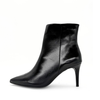 Jennifer Shiny Leather Booties