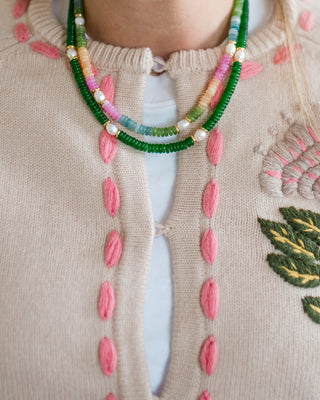 Jenny - Quartz Beaded Necklace with freshwater Pearl