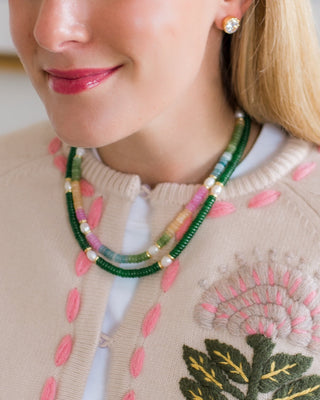 Jenny - Quartz Beaded Necklace with freshwater Pearl