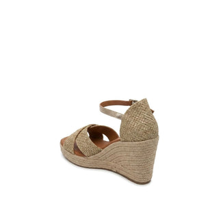 Jimena Mid Double Band Gold-Linen - Glamourous Grace